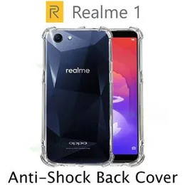 Realme 1 Soft Silicone TPU Case with anti-shock protection hardy edges fully transparent cover bumper case For Realme 1