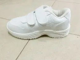 Prosport Double Velcro School Shoes - White