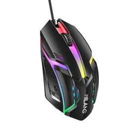 Luminous E-Sports Gaming Mouse, Multi‑color LED light Mouse