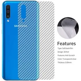 Carbon Fibre Transparent Back Sticker For Samsung M10