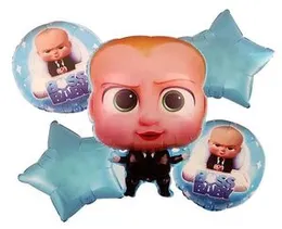 5 Pcs Foil Balloons Boss Baby Birthday Party Decoration