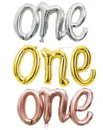 18" x 42Inch 3 Pcs Foil Letter Balloons one Birthday Party Decorations