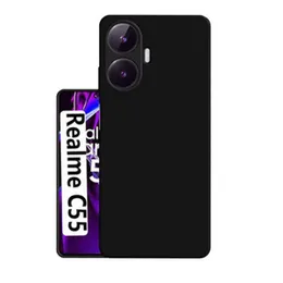 2 MM Silicone Anti Fungal Camera protection Slimfit Case Back cover for REALME C55