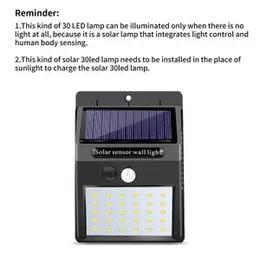 Solar Powered 20 LED Wall Light