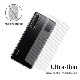 Carbon Fibre Transparent Back Sticker Huawei Y7a