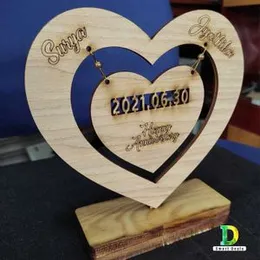 Wooden Gift With Your Name & Wishes For Happy anniversary gift Birthday Gift wedding gift lover gift valentine gift items.