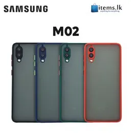 Gingle Jingle Series Samsung Galaxy M02 Anti-Knock Armor Protective Cover Translucent Matte Hard Phone Case