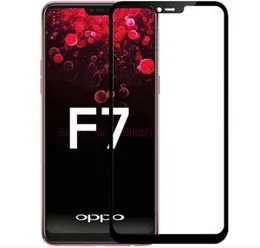 High Quality Full Tempered Glass Full Glue Screen Protector Guard For Oppo F7