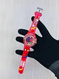 cartoon heroes characters Light Music Gyro Electronic Watch Colorful Light Children's Student Watch Luminous Toy Watch for boys and girls