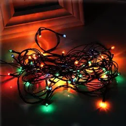 RGB 100 LED Wesak , Christmas , New Year , Diwali Wakber Lights Serial Bulb Decoration for Function LED – Multicolour