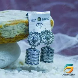 Silver-Plated  Cubic Zirconia Dangle Round Earring for Girl & Woman.