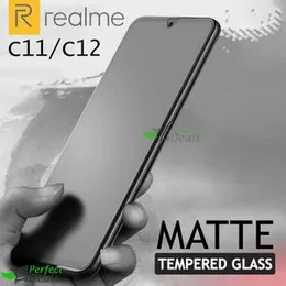 Realme C11 C12 Stylish Full Cover Matte Texture MTB tempered Glass Protector Frosted Glass for Realme C11 and Realme C12