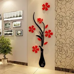 3D Vase Wall Sticker