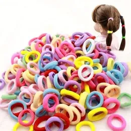 50 Pcs Girls Multi Color Small Hair Tie Band Hair Accessories Elastic Hair Bands Ponytail Holder Small Wool Bands