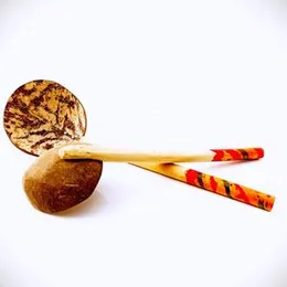 Handmade Coconut Shell Wooden Cooking Spoon – Eco-Friendly