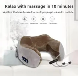 Richarmpable neck massage U -shaped pillow