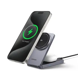 UGREEN 2-in-1 Qi2 Magnetic Wireless Charger – W706 - 45023