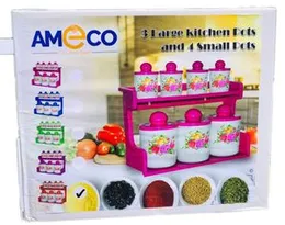 Kitchen Spice Pots 7 Pieces