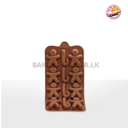 Christmas Design Chocolate Mould | Gingerbread & Holiday Shapes | Food-Grade Silicone