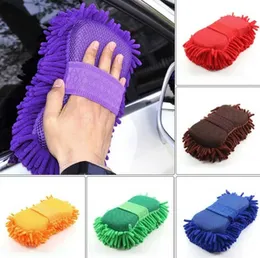 1pc microfibre car cleaning spong with holder random colour