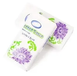 10 pack Mini Portable Handkerchief Pulp Paper Pocket Tissue .