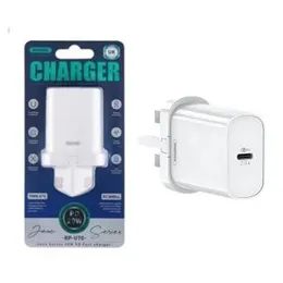 Remax RP-U70 20w PD Fast Charger 3pin White