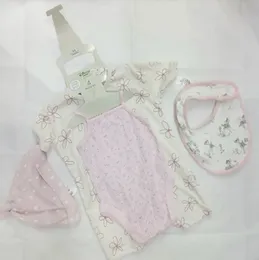 Baby 4-in-1 Suit Set Pale Flower Design