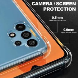Luxury Shockproof Transparent Case Back Cover For Galaxy A32 4G Case