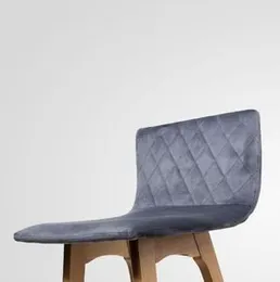 Bar chair Gray velvet
