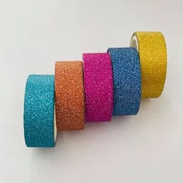 Multi Color Glitter Tape 8 Rolls Pack 15mm x 5m, High Quality Perfect for Gift Wrapping & Decoration