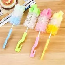 Baby Bottle Brush Multi-Purpose Long Handle Fine Hair Sponge Cleaning Brush Household Dishwashing Cup Washing Cleaning Tools - ayyash