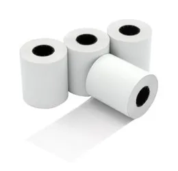 Thermal Paper Roll 57mm x 45mm 2 1/4 inch ( 10 roll pack ) Paper width: 57mm Roll diameter: 45mm Paper length: 19 m ~ 24m (depends on paper thickness)