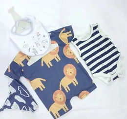 Lion Print Baby 4-in-1 Suit Set