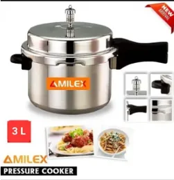 Pressure cooker / Amilex 3L Liter stovetop pressure cooker. Energy efficient cooker Easy clean pressure cooker