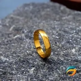 22K Yellow Gold Wedding Band Ring  Gold  Plated Ring For Women.