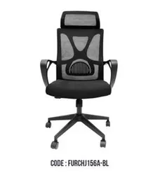 BLACK HIGH BACK MESH MANAGMENT CHAIR J156A-BL