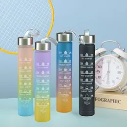 300ml water bottle motivational drinking bottle