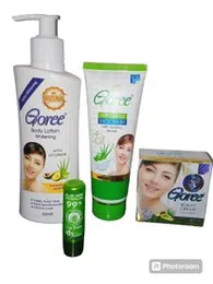 Goree Full Set – Body Lotion, Face Wash, Beauty Cream & Lip Balm | Complete Skin Care Combo