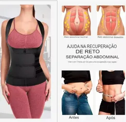 Women Shapewear Waist Trainer Corset – Slimming Tank Top with Zipper Belly Control Belt