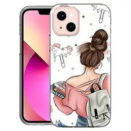 Fashionury Designer Soft Back Cover Case Compatible for Apple iPhone 13-D0021 (FROM INDIA FAAZ)