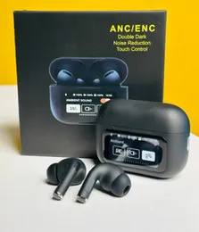 A9 Pro Earbuds TWS Airpods with Touch LCD Display ANC ENC Noise Cancelling Wireless Gaming Earphones Bluetooth In-Ear Airbuds