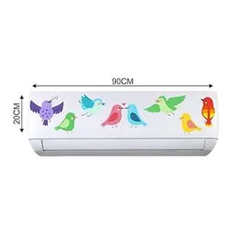 Decal O Decal Air Conditioner Sticker - Colorful Sparrows - Decorative AC - Sticker (FROM INDIA FAAZ)
