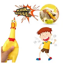 Shrilling Chicken Rubber Toy - Squeeze Sound Toy for Kids Pets Dogs