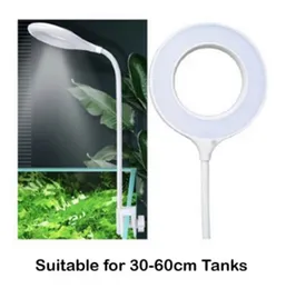 RS Electrical RS-S80 6.4W Clip On LED for 45-60cm Aquarium Fish Tank & Medium Fish Bowls Light Professional Clip On Super Bright LED Light Flexible La