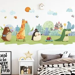 Pumkins Park Pals Animal Adventure Kids Wall Sticker Wall Stickers for Kids Room Bedroom Door Study Boho Nursery Wall Decoration Wall Sticker for Baby