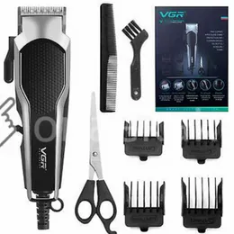 VGR V-130 Professional AC Hair Clipper for Men – Stainless Steel Blade, 4 Guide Combs, Salon Power