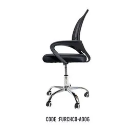BLACK MID-BACK MESH CHAIR A006