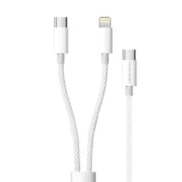 WUW X223 2 in 1 C+Type-C to Lightning Fast Charging Data Cable 1.2m