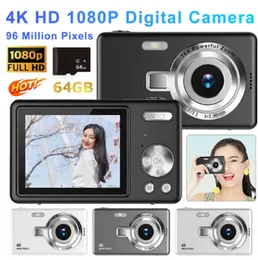 4K HD 1080P Digital Camera 16X Zoom Camcorder Camera 96MP Portable Vlogging Camera 2.4 Inch IPS Screen For Photography And Video