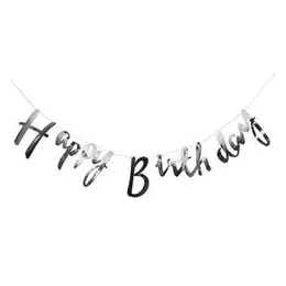 Birthday Decoration Black & White full set with banner and balloon